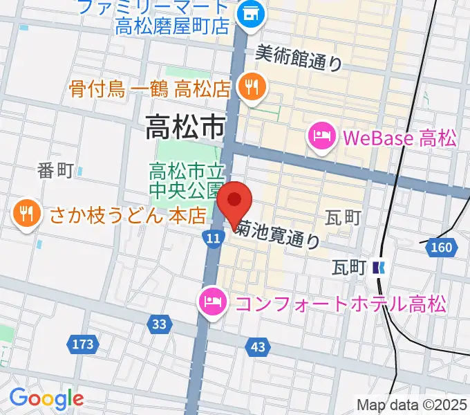 高松TOONICEの地図