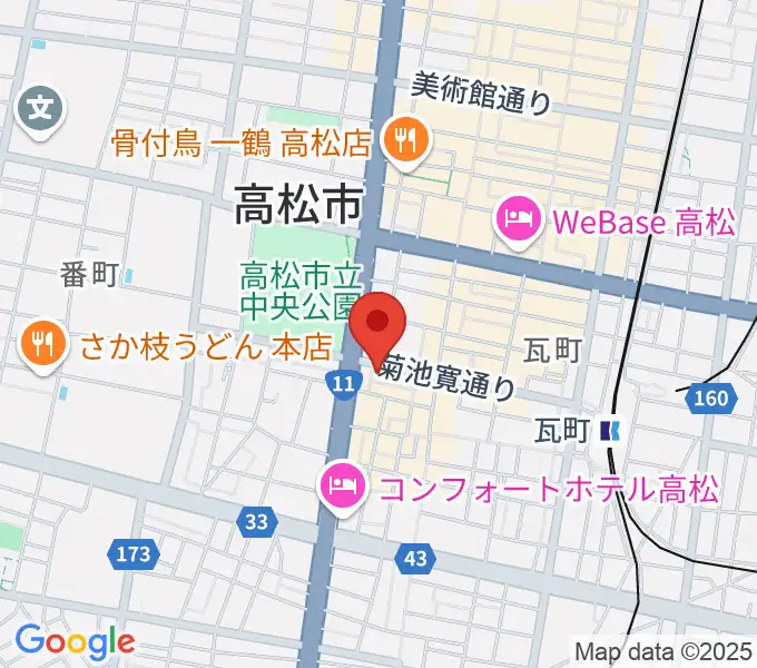 高松TOONICEの地図