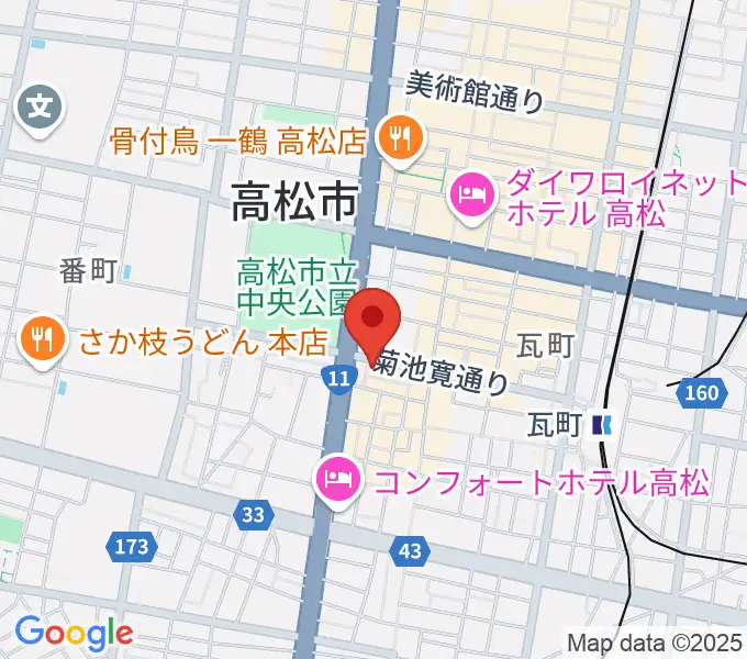 高松TOONICEの地図
