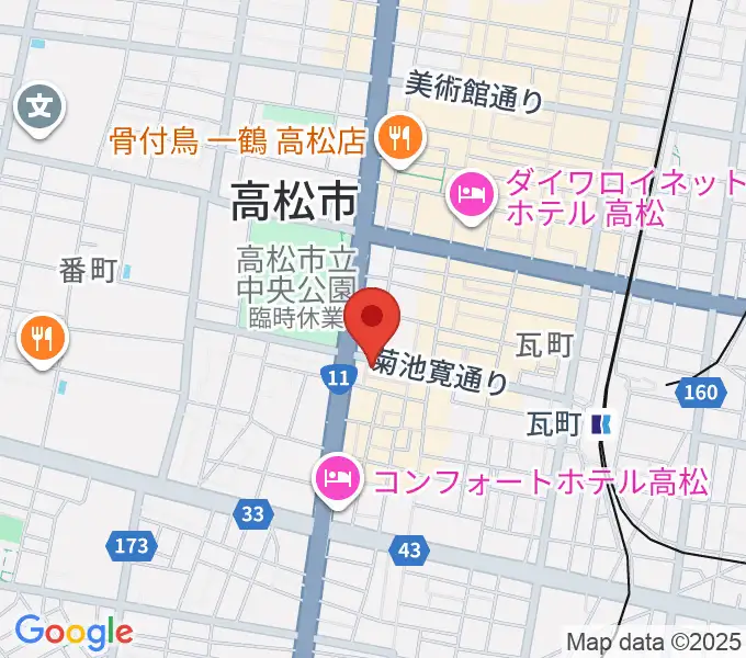 高松TOONICEの地図