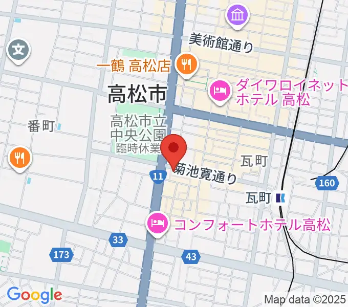 高松TOONICEの地図