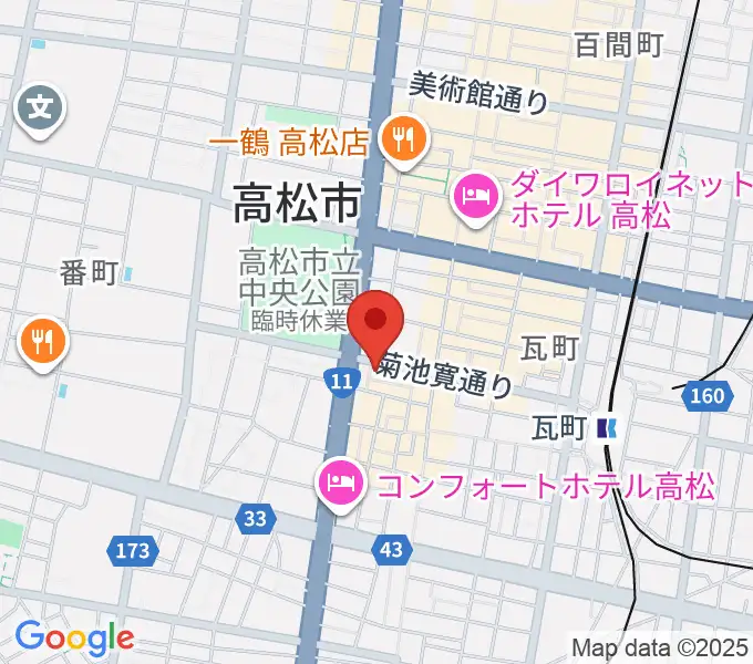 高松TOONICEの地図