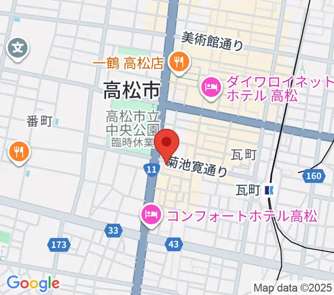 高松TOONICEの地図
