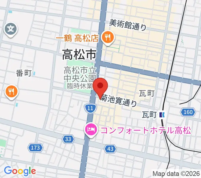 高松TOONICEの地図