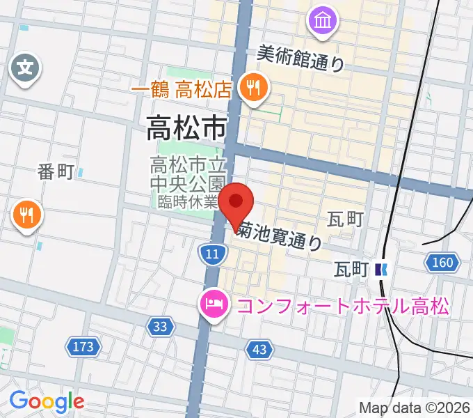高松TOONICEの地図