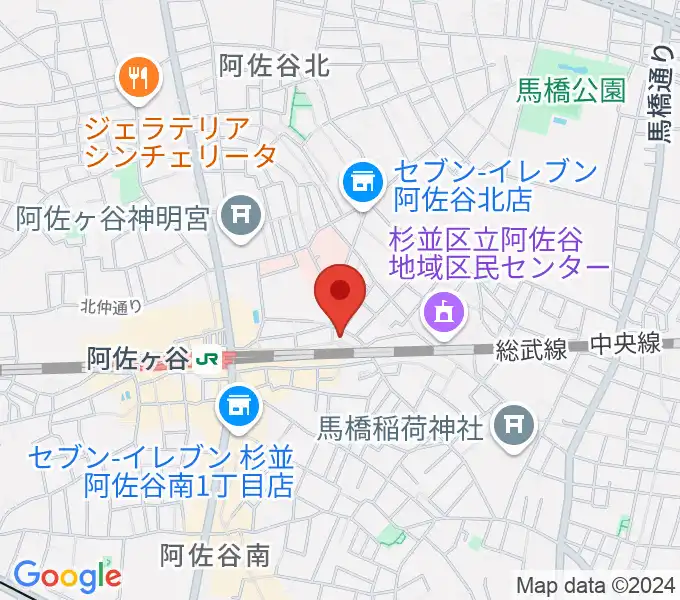 アイネビッテ音楽教室の地図