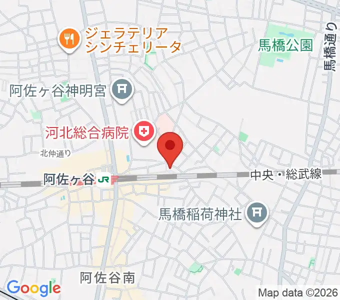アイネビッテ音楽教室の地図