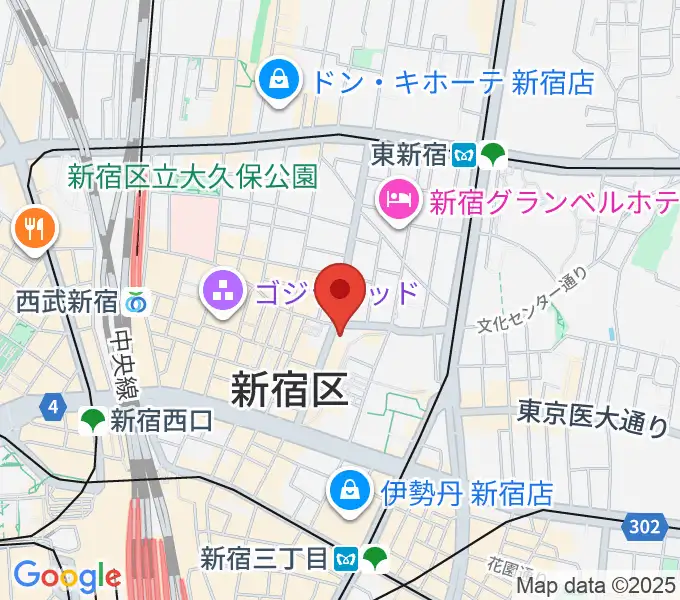新宿レッドノーズの地図