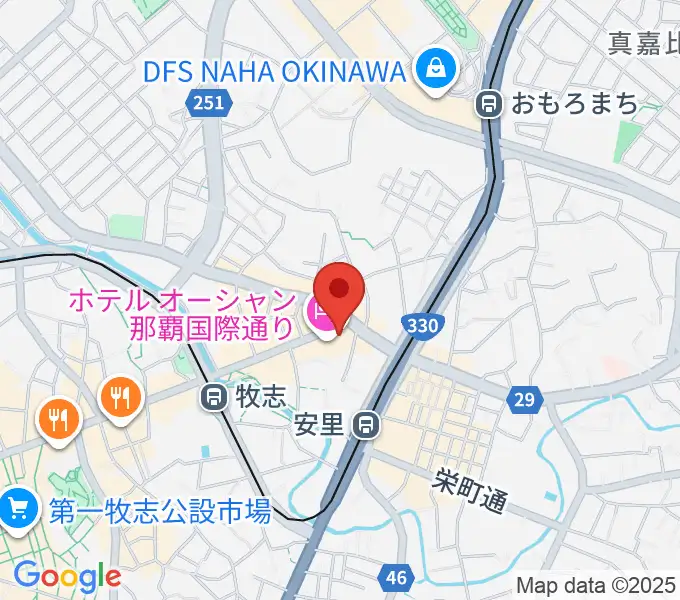 [移転]那覇G-shelter[安里]の地図