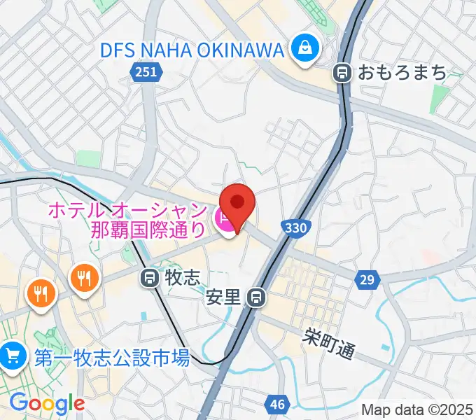 [移転]那覇G-shelter[安里]の地図