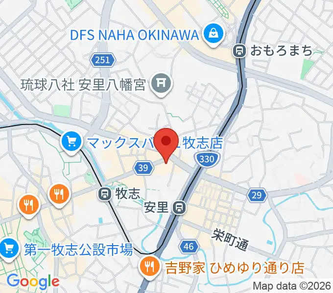 [移転]那覇G-shelter[安里]の地図