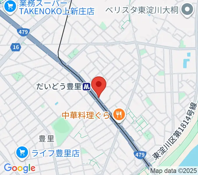 シンカワピアノセンターの地図