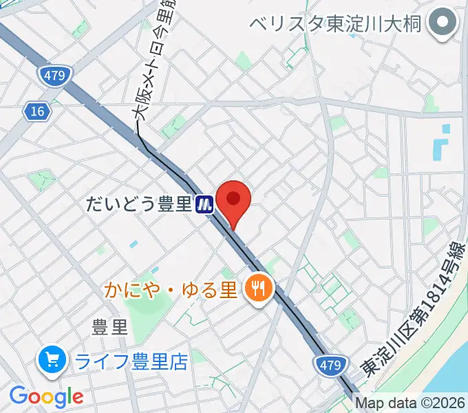 シンカワピアノセンターの地図