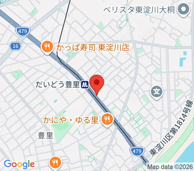 シンカワピアノセンターの地図