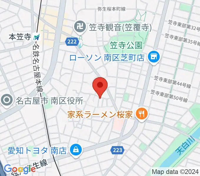 カジタ・ミュージック・スクール南教室の地図