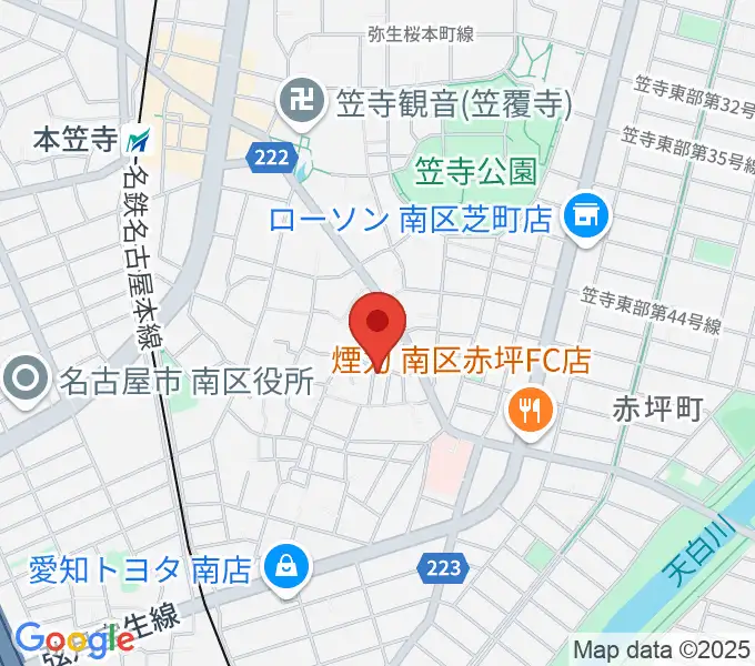 カジタ・ミュージック・スクール南教室の地図