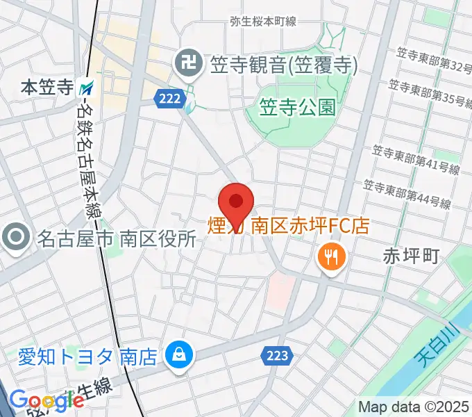 カジタ・ミュージック・スクール南教室の地図