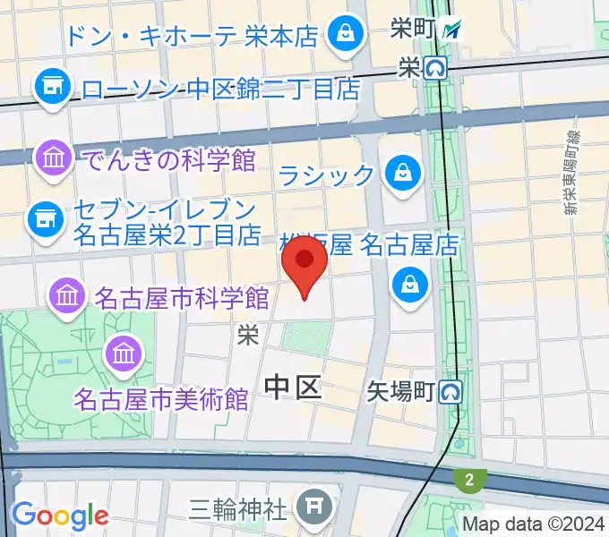 ナディアパーク デザインホールの地図