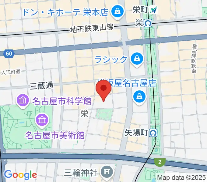 ナディアパーク デザインホールの地図