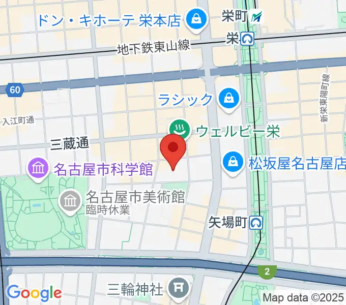 ナディアパーク デザインホールの地図