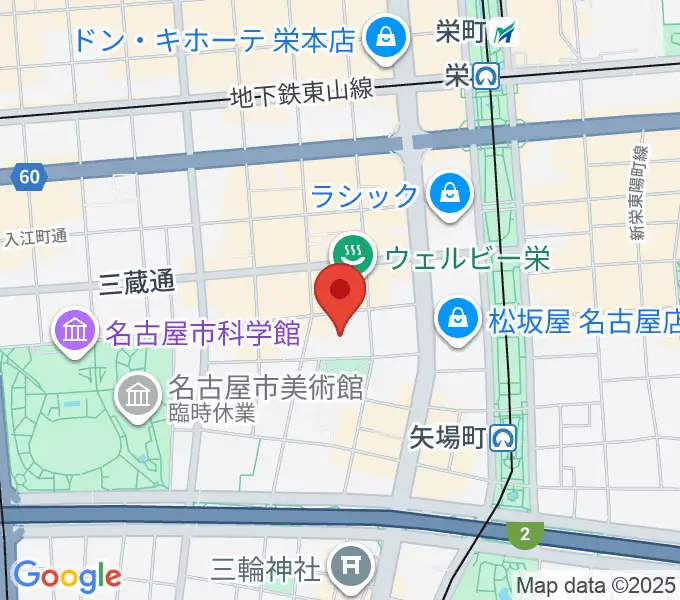 ナディアパーク デザインホールの地図