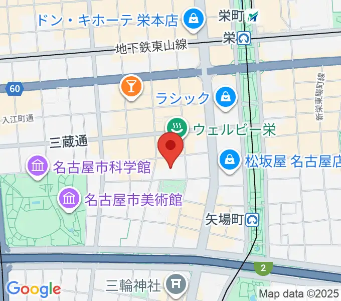 ナディアパーク デザインホールの地図