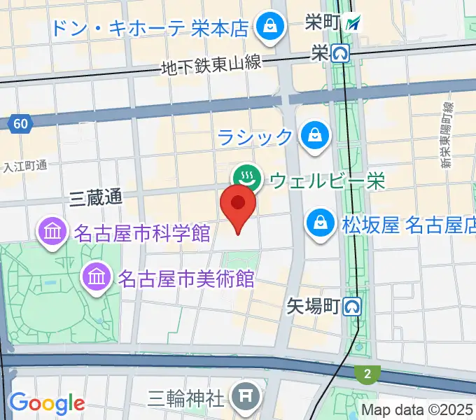 ナディアパーク デザインホールの地図