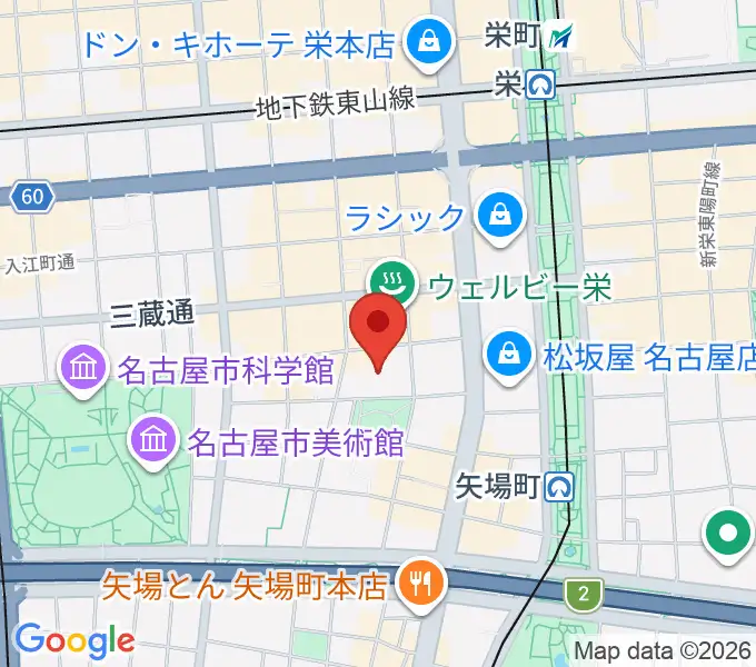 ナディアパーク デザインホールの地図