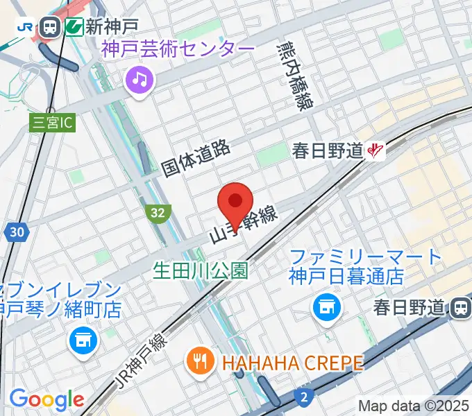 ミサドラム教室・音楽練習室の地図