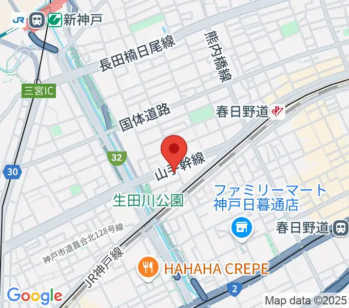 ミサドラム教室・音楽練習室の地図