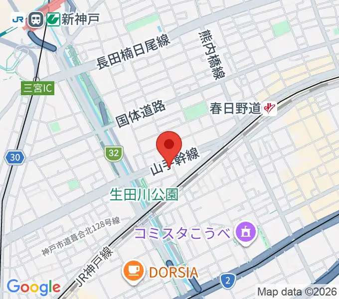 ミサドラム教室・音楽練習室の地図