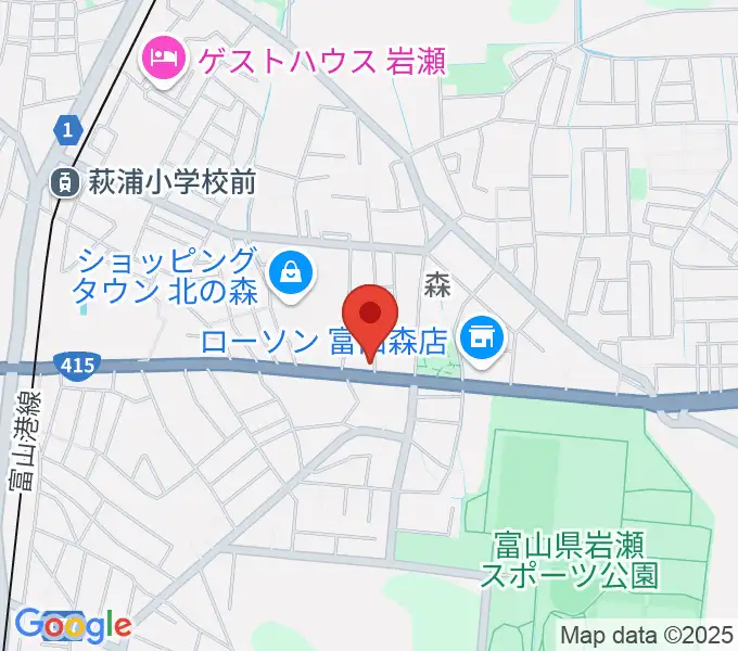 開進堂楽器 MPC北の森の地図