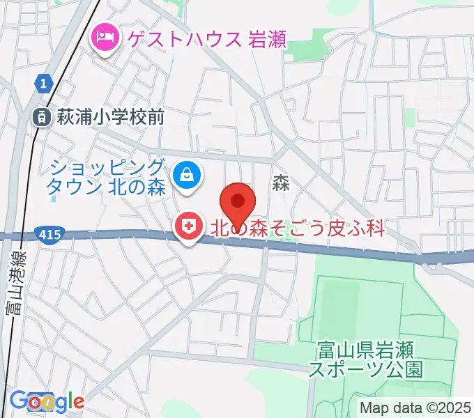 開進堂楽器 MPC北の森の地図