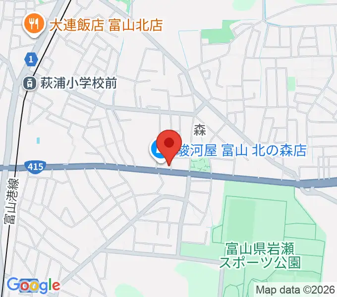 開進堂楽器 MPC北の森の地図