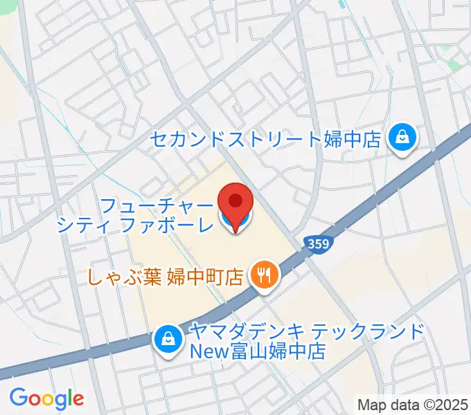 開進堂楽器 MPC婦中の地図