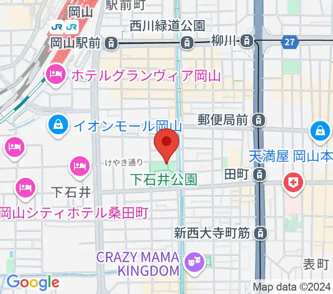 西川アイプラザの地図