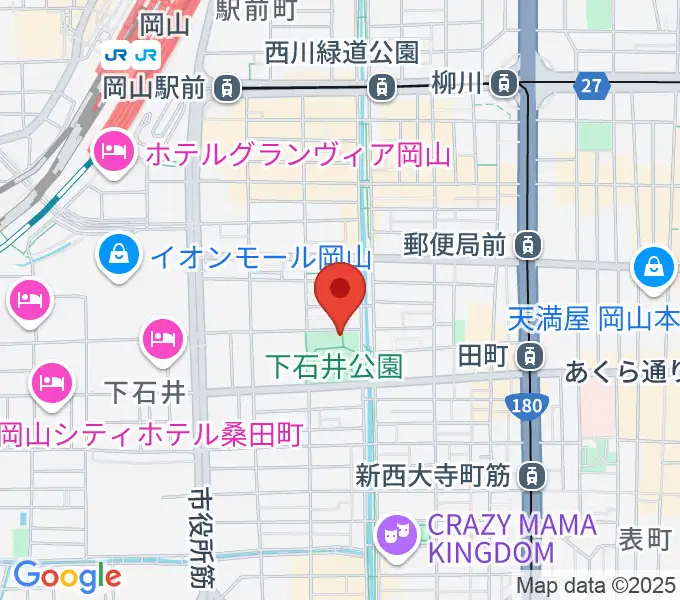 西川アイプラザの地図