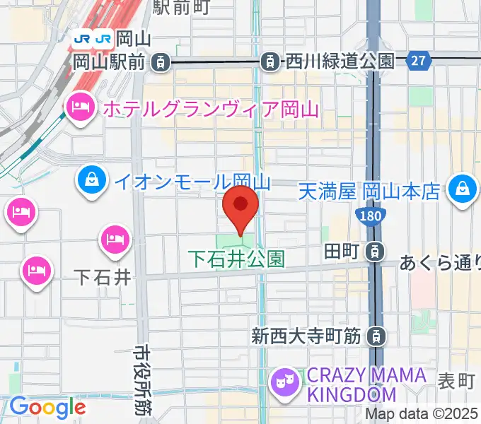 西川アイプラザの地図