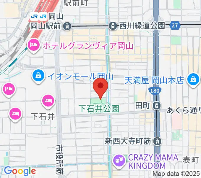 西川アイプラザの地図