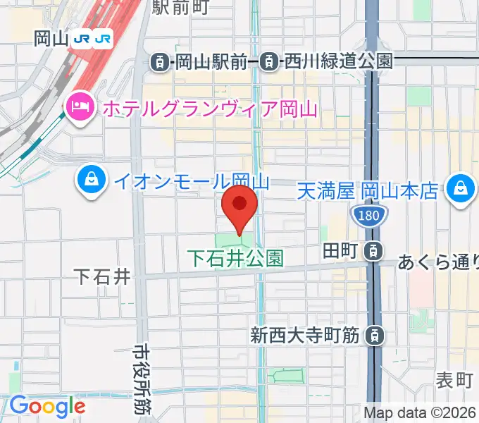 西川アイプラザの地図