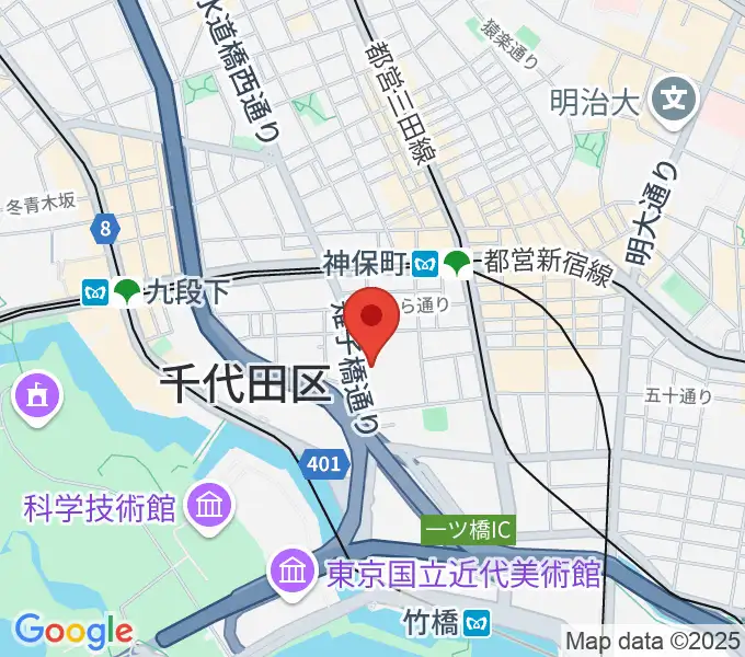 日本教育会館 一ツ橋ホールの地図