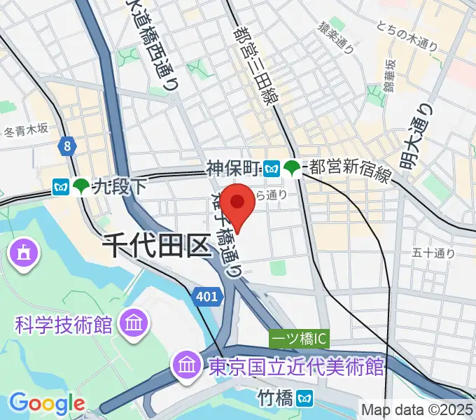 日本教育会館 一ツ橋ホールの地図