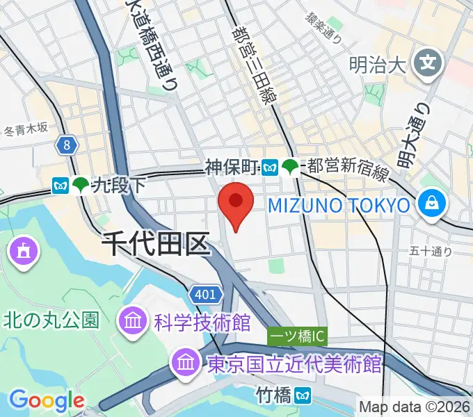 日本教育会館 一ツ橋ホールの地図