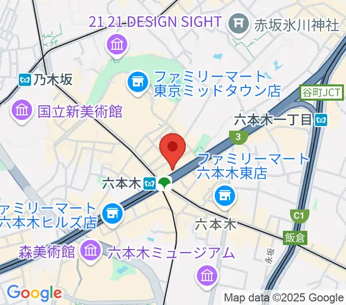 俳優座劇場の地図