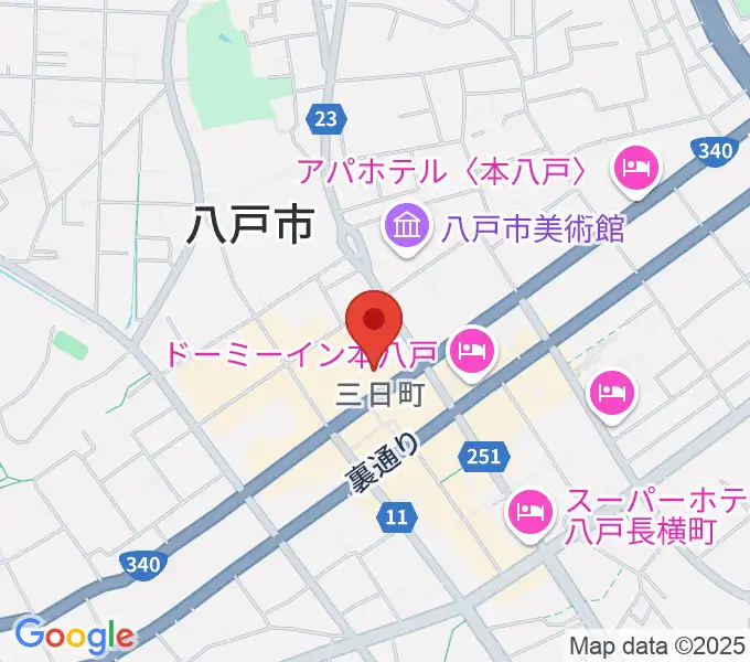 八戸ポータルミュージアムはっちの地図