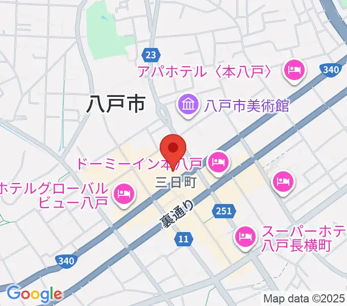 八戸ポータルミュージアムはっちの地図