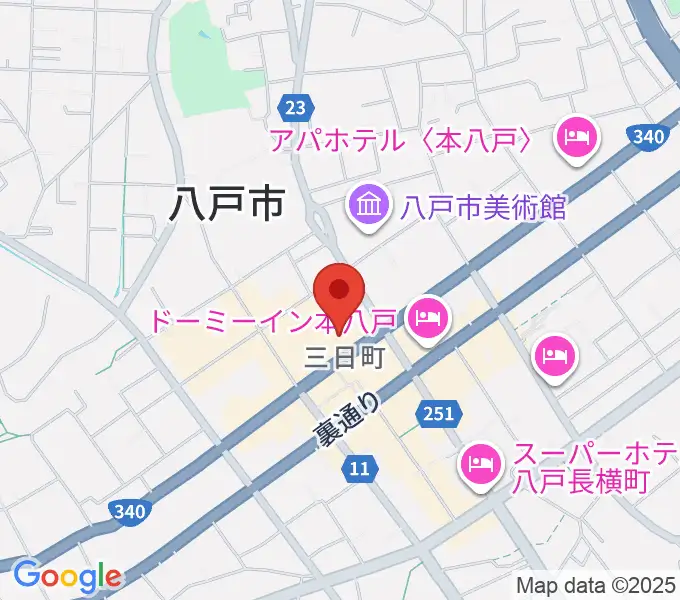 八戸ポータルミュージアムはっちの地図