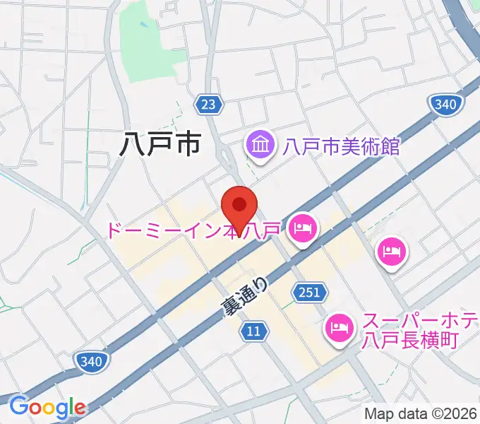 八戸ポータルミュージアムはっちの地図