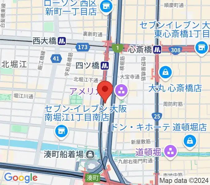 堀江5th streetの地図