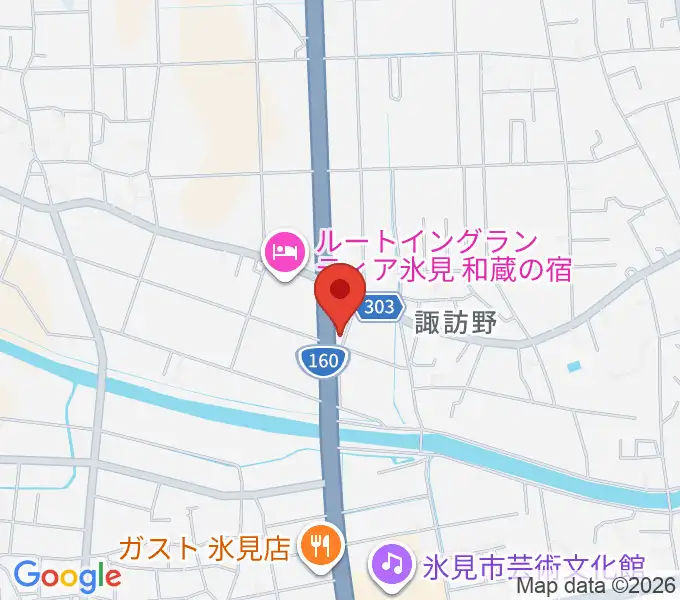 開進堂楽器 MPC氷見の地図